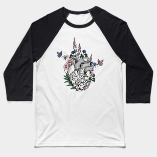 Anatomical Heart Baseball T-Shirt